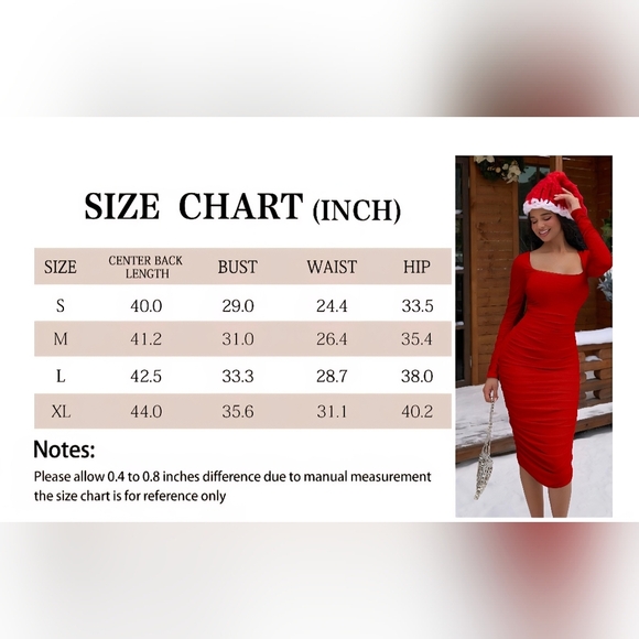 Ruched Bodycon Midi Dress #672 NWOT - Picture 6 of 12